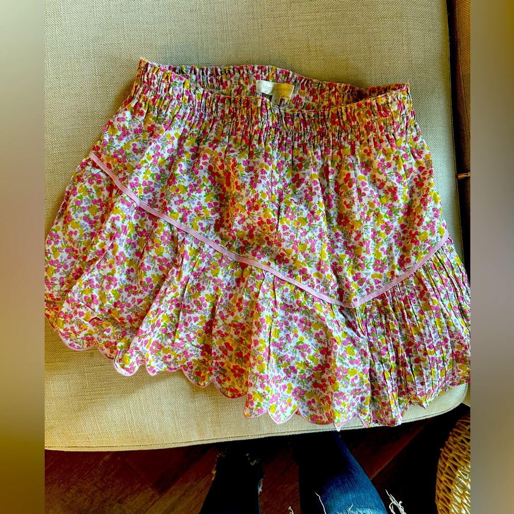 Loveshackfancy floral skirt